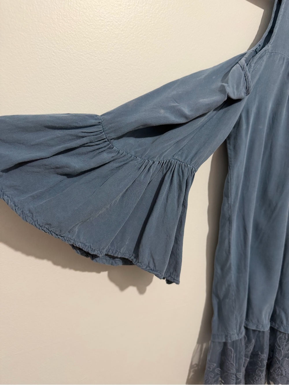 Umgee Soft Blue Ruffle Tunic - Picture 2 of 10